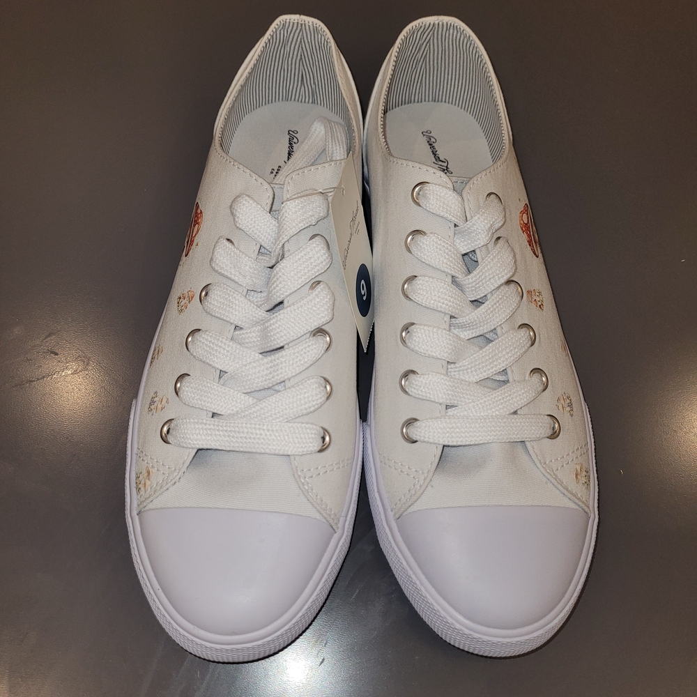 Custom Cottagecore Mushroom Sneakers Womens 9 Fairy Boho NWT - Picture 4 of 7